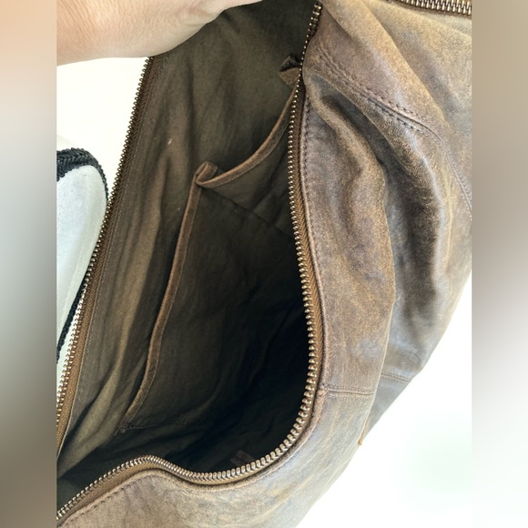 Sundance Brown Leather Saddle Bag Handbag - Picture 10 of 15